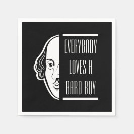 Alle Lieben ein Bard Boy Shakespeare Thespian Serviette