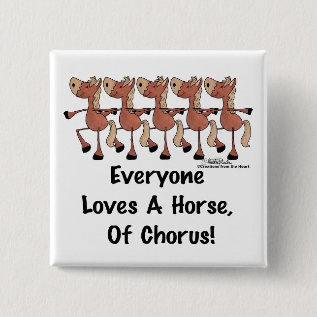 Alle Lieben ein Chorpferd Button (Vorderseite)