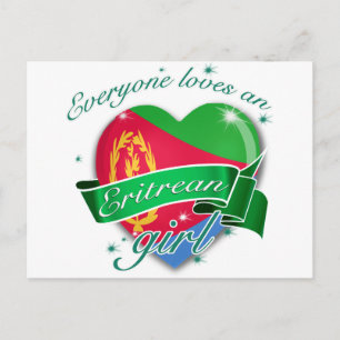 Alle Lieben ein eritreisches Mädchen Postkarte