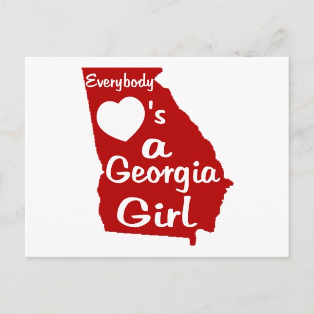 Alle Lieben ein Georgia Girl Postkarte (Vorderseite)