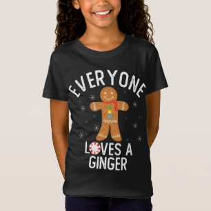 Alle Lieben ein Ginger Funny Pun Niedlich Gingerbr T-Shirt