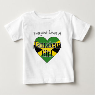 Alle Lieben ein jamaikanisches Mädchen Baby T-shirt