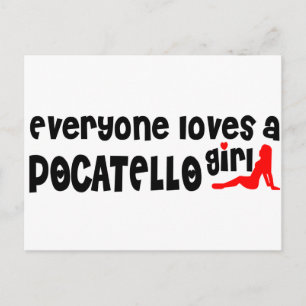 Alle Lieben ein Pocatello-Mädchen Postkarte