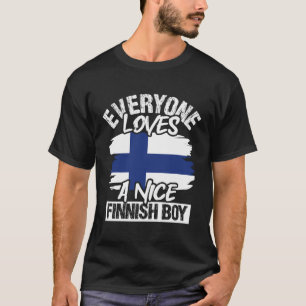 Alle Lieben ein schöner Finish Boy Birthday Finnla T-Shirt