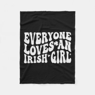 Alle Lieben eine irische Girl Groovy für St Patric Fleecedecke