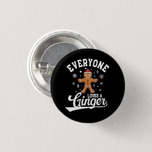 Alle Lieben einen Ingwer, Lebkuchen Weihnachten Button