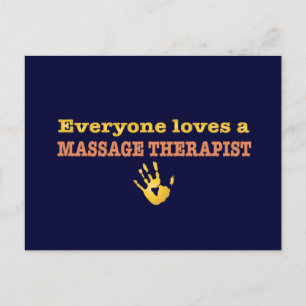 Alle Lieben einen Massagetherapeuten Postkarte