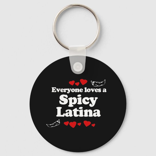 Alle Lieben einen würzigen Latina-T - Shirt Schlüsselanhänger (Vorderseite)