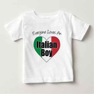 Alle Lieben Italienischer Junge Baby T-shirt