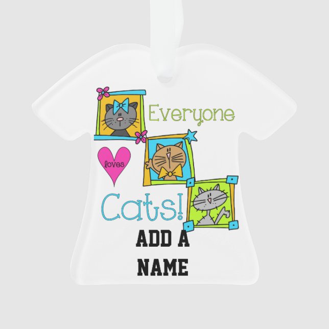 Alle Lieben Katzen Ornament (Vorderseite)