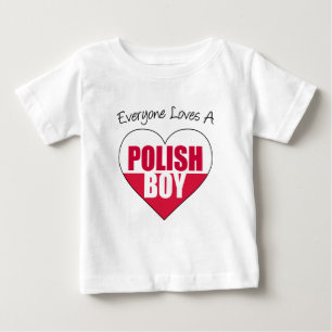 Alle Lieben Polnischer Junge Baby T-shirt