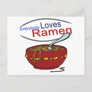 Alle Lieben Ramen Parody Postkarte