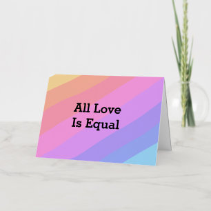 Alle Lieben sind gleich Regenbogenstolz Monat LGBT