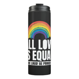 Alle Lieben sind gleichberechtigte LGBT-Rechte-Rai Thermosbecher