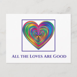 Alle Lieben sind gut Postkarte