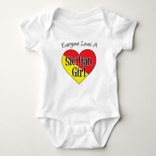Alle Lieben sizilianisches Mädchen Baby Strampler