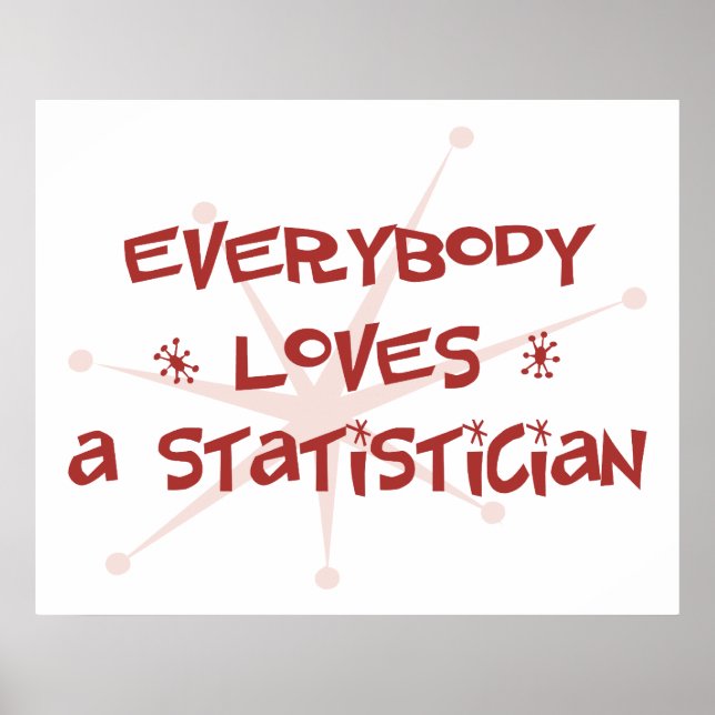 Alle Lieben Statistiker Poster (Vorne)