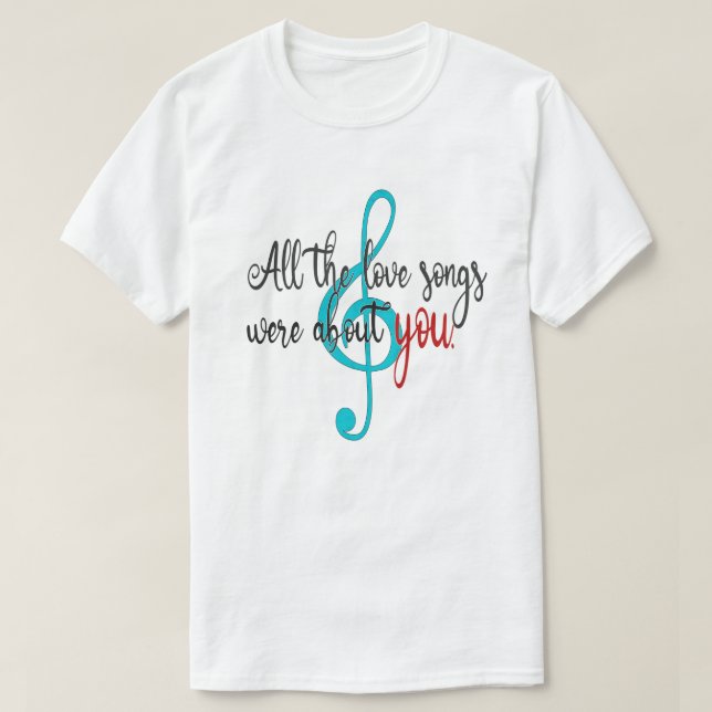 Alle Lieder der Liebe T-Shirt (Design vorne)