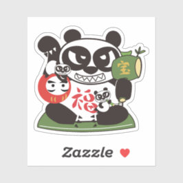 Alle Lucky Panda Gott Aufkleber