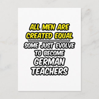 Alle Männer sind gleich... Deutsche Lehrer Postkarte