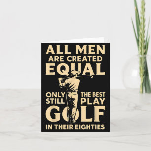 Alle Männer sind gleich, spielen nur noch Golf in Karte
