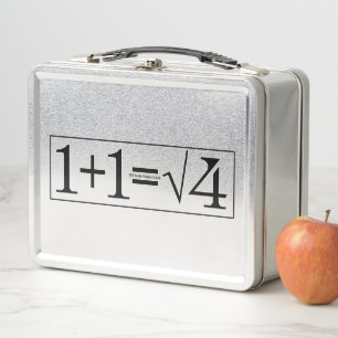 Alle Math Genius Know Metall Brotdose