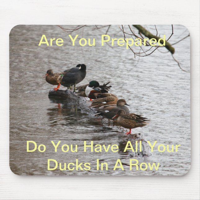 Alle meine Enten in Folge Mousepad (Vorne)