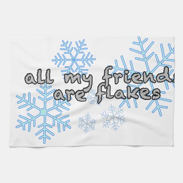 Alle meine Freunde sind Flocken Handtuch (Horizontal)