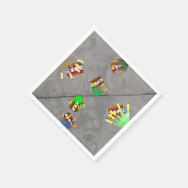 Alle meine Freunde sind Zombie-Papier-Taschentüche Serviette