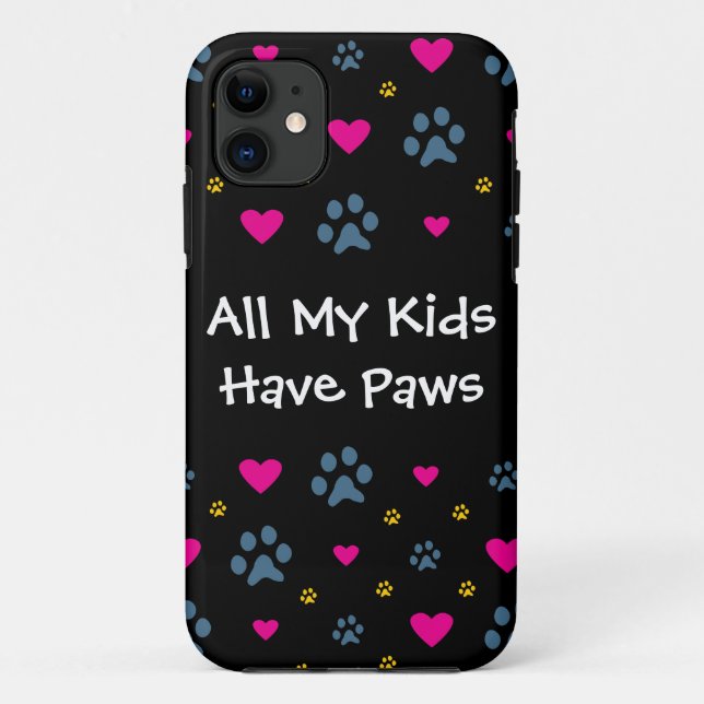 Alle meine Kind-Kinder haben Tatzen Case-Mate iPhone Hülle (Rückseite)