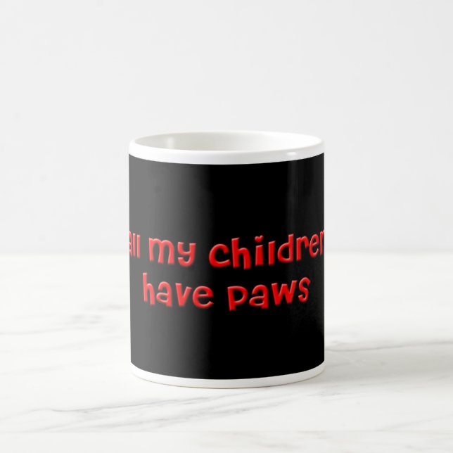 Alle meine Kinder haben Tatzen-Tasse Kaffeetasse (Mittel)