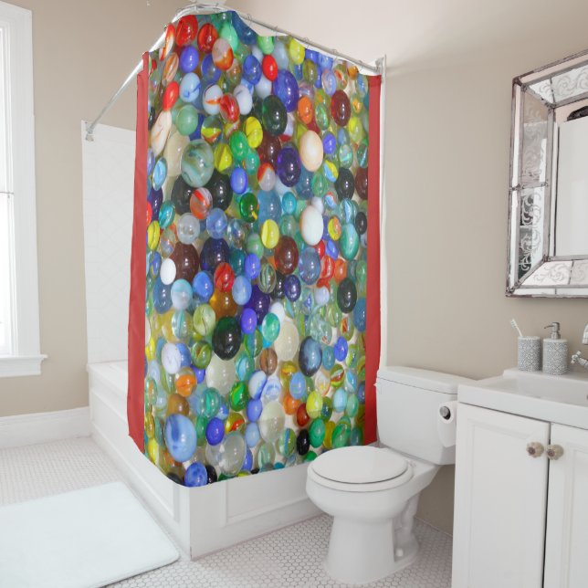 Alle meine Murmeln Duschvorhang (Beispiel)