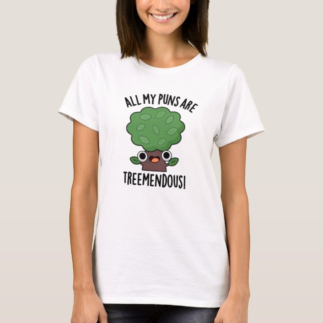Alle meine Ponnen sind baummenhafte, sonnige Baump T-Shirt (Vorderseite)