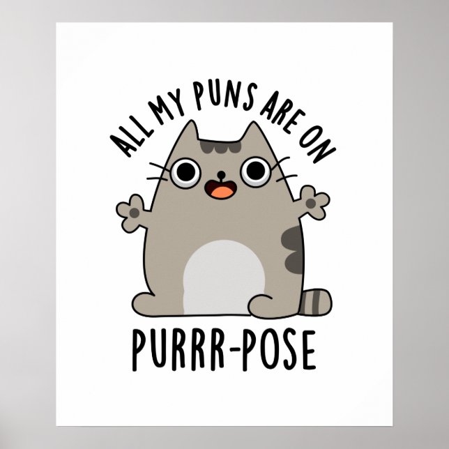 Alle meine Sonnen sind in einem lustigen Cat Pun m Poster (Vorne)