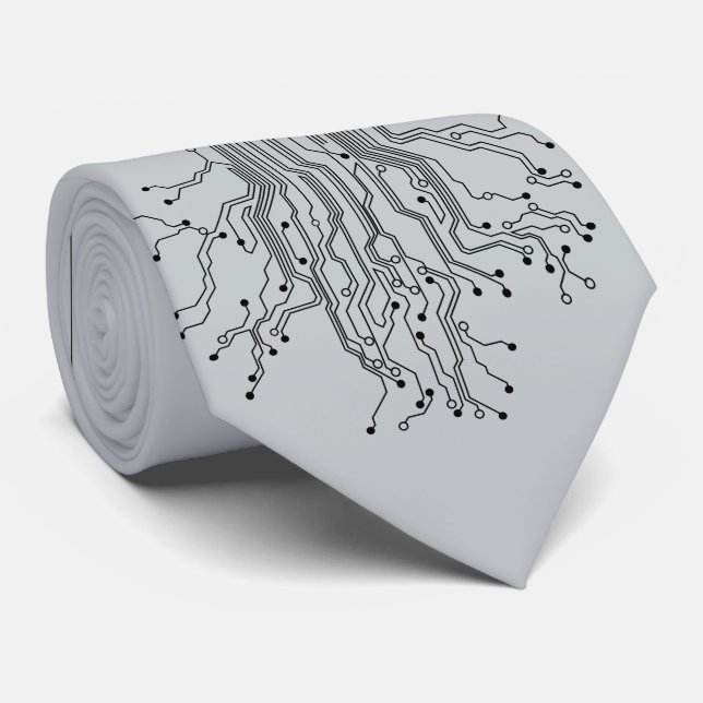 Alle meine Stromkreise! Krawatte (Gerollt)