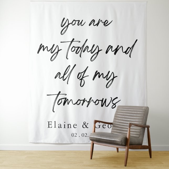 Alle meine Tomorrows Wedding Foto Prop Hintergrund Wandteppich (Beispiel)