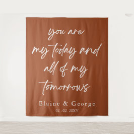 Alle meine Tomorrows Wedding Foto Prop Hintergrund Wandteppich
