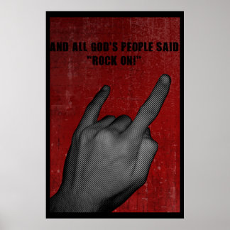 Alle Menschen Gottes rockten! Poster