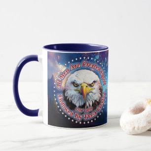 Alle Menschen sind gleich geschaffen Brauner Adler Tasse