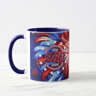 Alle Menschen sind grafische Feuerwerkskörper Rot  Tasse