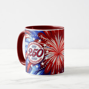 Alle Menschen sind grafische Feuerwerkskörper Rot  Tasse