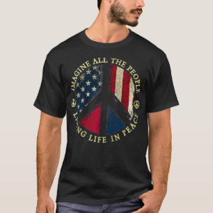 Alle Menschen stellen sich vor, in Frieden zu lebe T-Shirt