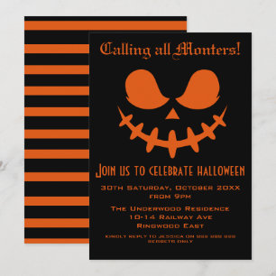 ALLE MONSTER ZUR HALLOWEEN-PARTY EINLADUNG