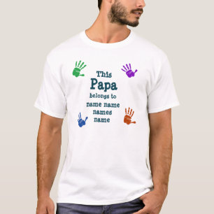 ALLE Namen ändern Dieses Papa gehört zu Großvat T-Shirt