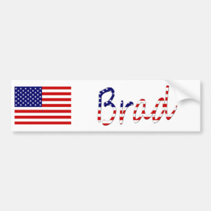 Alle Namen, die auf der Flagge der USA überlagert  Autoaufkleber