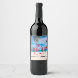 Alle Namensaufteilung Red Fine Wine Beach Fun Weinetikett