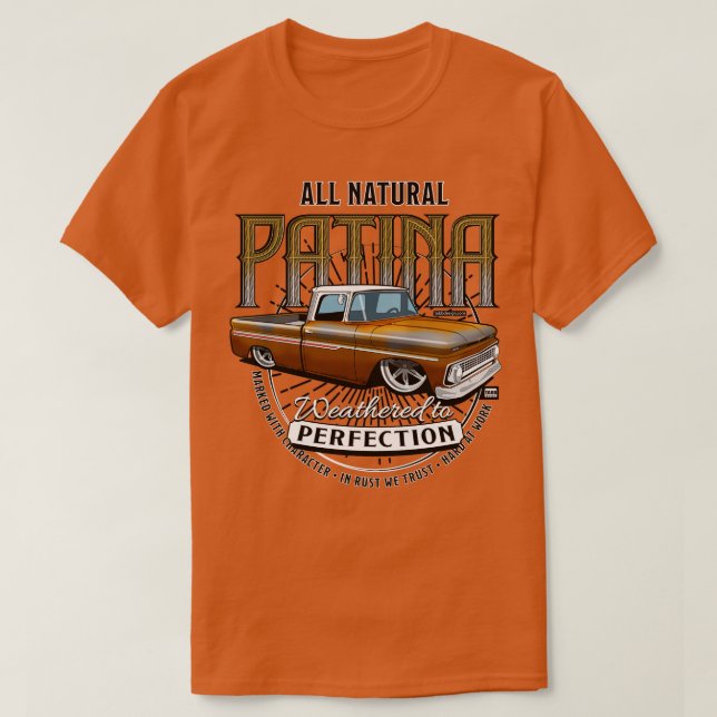 Alle natürlichen Patina Gold T-Shirt (Design vorne)