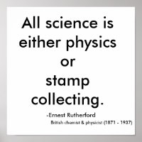 Alle Naturwissenschaften sind Physik oder Briefmar