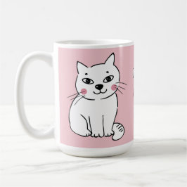Alle neun leben bei Ihnen Romantische Katzen Valen Kaffeetasse