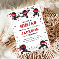 Alle Ninjas Martial Arts Boy zum Geburtstag rufen